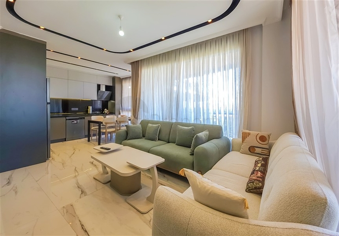 Luxury 2+1 penthouse with sea view — rent for a comfortable life by the sea