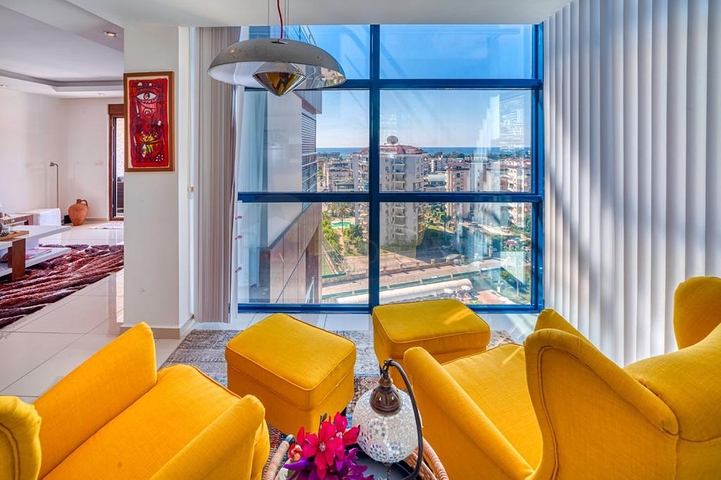 Elegant 3+1 Penthouse with Sea View in Çikcilli, Alanya – 250 m²