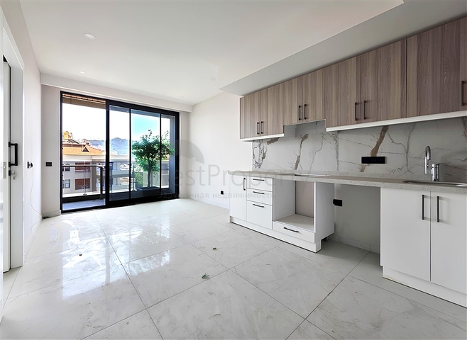 1+1 Apartment in Cleopatra Area, 400 m from the Beach — New Complex