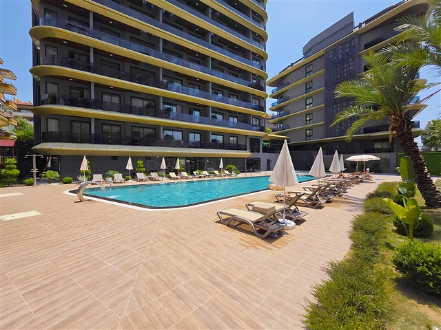 1+1 Apartment in Cleopatra Area, 400 m from the Beach — New Complex