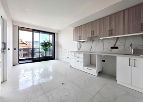 1+1 Apartment in Cleopatra Area, 400 m from the Beach — New Complex