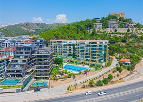 Apartment with sea view in a residential complex with premium infrastructure