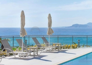 Apartment with sea view in a residential complex with premium infrastructure