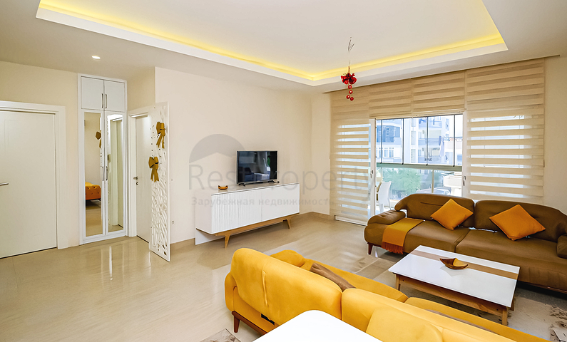 Furnished 1+1 Apartment in Oba, Alanya — 65 m², Modern Complex