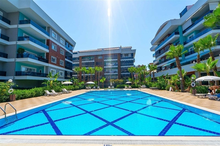 Furnished 1+1 Apartment in Oba, Alanya — 65 m², Modern Complex