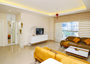 Furnished 1+1 Apartment in Oba, Alanya — 65 m², Modern Complex