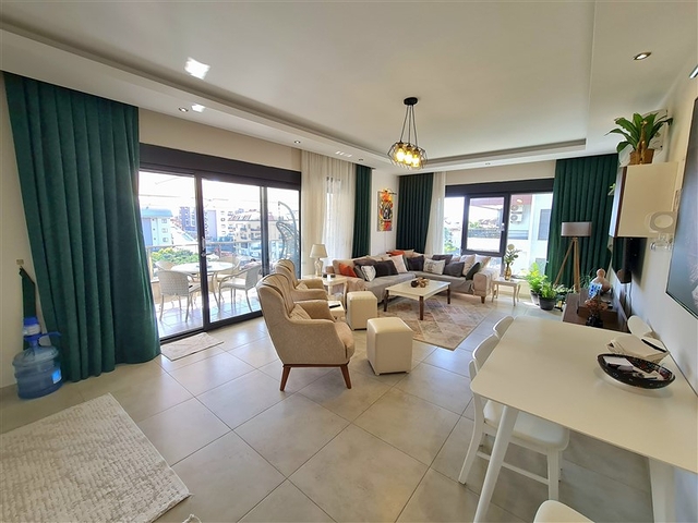 Furnished 1+1 Apartment in Oba, Alanya — 88 m² in Modern Complex