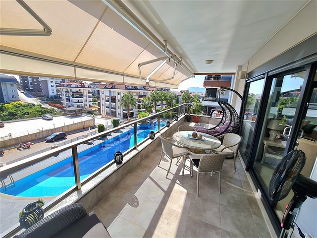 Furnished 1+1 Apartment in Oba, Alanya — 88 m² in Modern Complex
