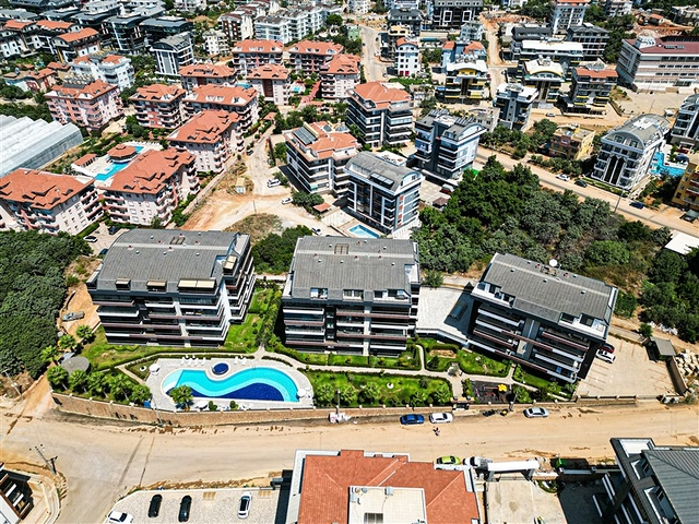 Furnished 1+1 Apartment in Oba, Alanya — 88 m² in Modern Complex