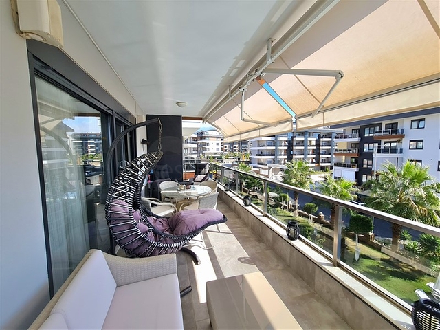 Furnished 1+1 Apartment in Oba, Alanya — 88 m² in Modern Complex