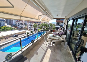 Furnished 1+1 Apartment in Oba, Alanya — 88 m² in Modern Complex