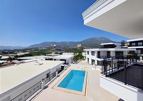 Luxury 4+1 villa with private pool and sea view in Kargicak