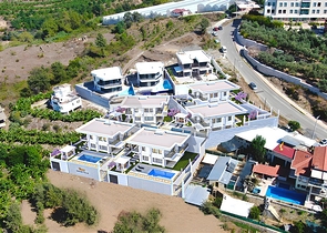 Luxury 4+1 villa with private pool and sea view in Kargicak