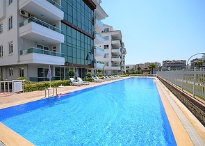 Cozy furnished apartment near the sea in the green area of Kestel