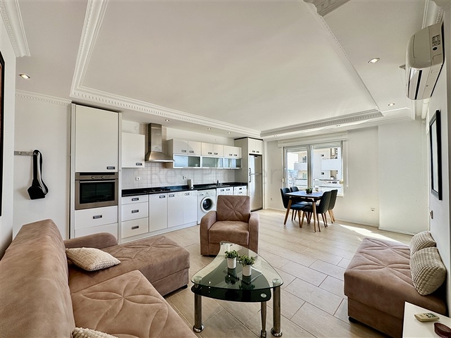 1+1 Sea-View Apartment in Cikcilli, Alanya — Fully Furnished