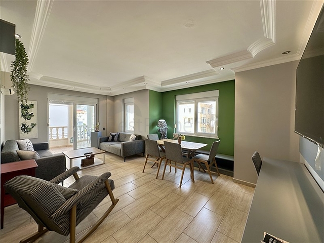 Furnished 2+1 Apartment in Oba, Alanya — 150 m from the Beach