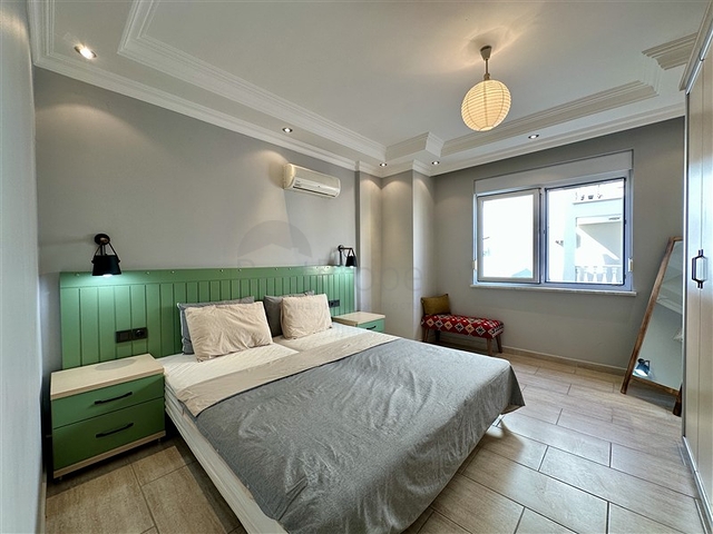 Furnished 2+1 Apartment in Oba, Alanya — 150 m from the Beach