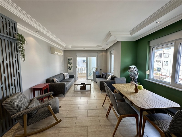 Furnished 2+1 Apartment in Oba, Alanya — 150 m from the Beach