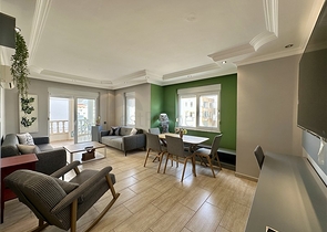 Furnished 2+1 Apartment in Oba, Alanya — 150 m from the Beach