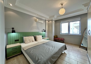 Furnished 2+1 Apartment in Oba, Alanya — 150 m from the Beach