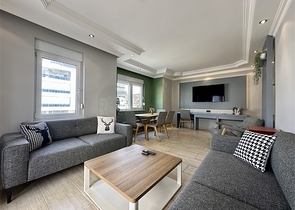 Furnished 2+1 Apartment in Oba, Alanya — 150 m from the Beach