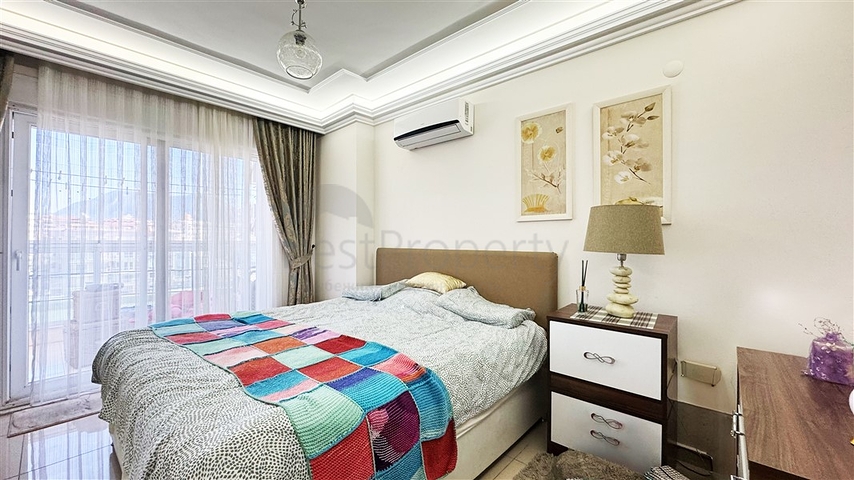 Furnished 2+1 Apartment in Alanya – Large Balcony & Rich Facilities