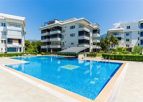 Furnished 2+1 Apartment in Oba, Alanya – Quiet Residential Area