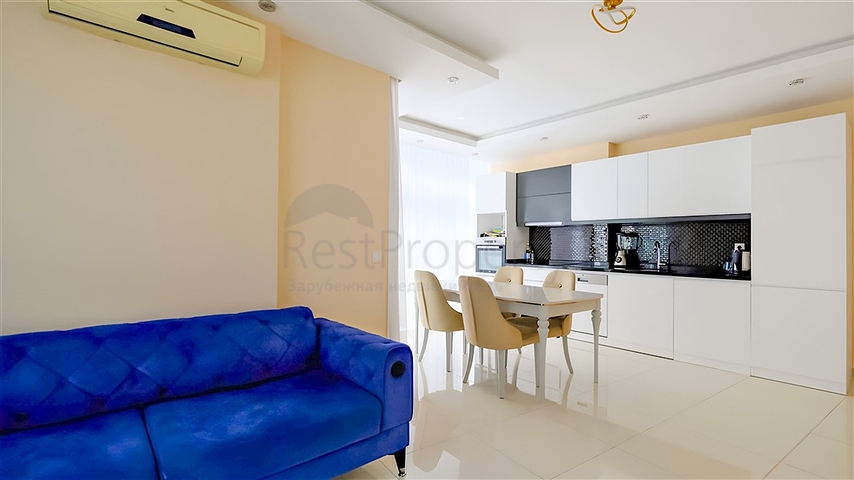 Spacious furnished 3+1 apartment with rich infrastructure in a modern residential complex