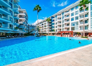 Spacious furnished 3+1 apartment with rich infrastructure in a modern residential complex