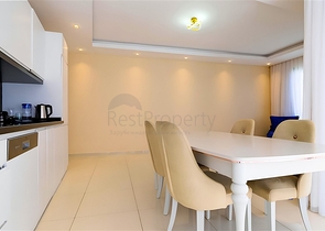 Spacious furnished 3+1 apartment with rich infrastructure in a modern residential complex