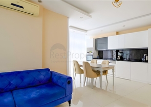 Spacious furnished 3+1 apartment with rich infrastructure in a modern residential complex