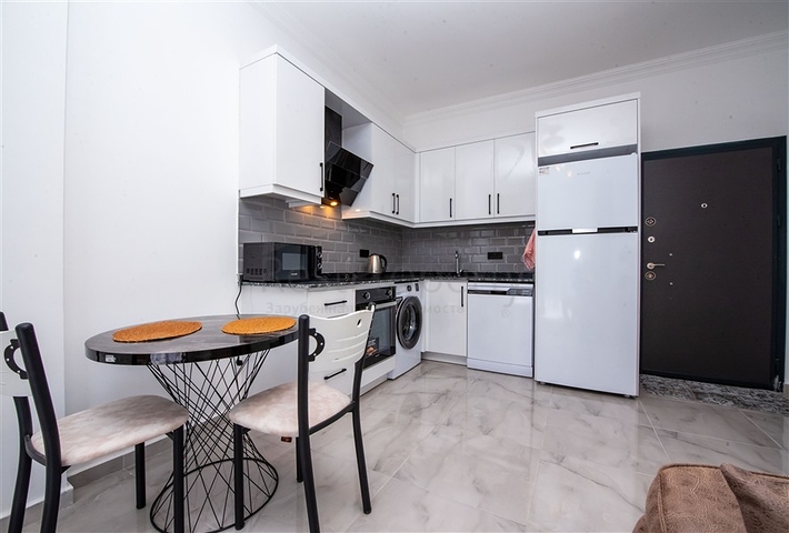 Cozy furnished 1+1 apartment in a modern complex with resort-level infrastructure