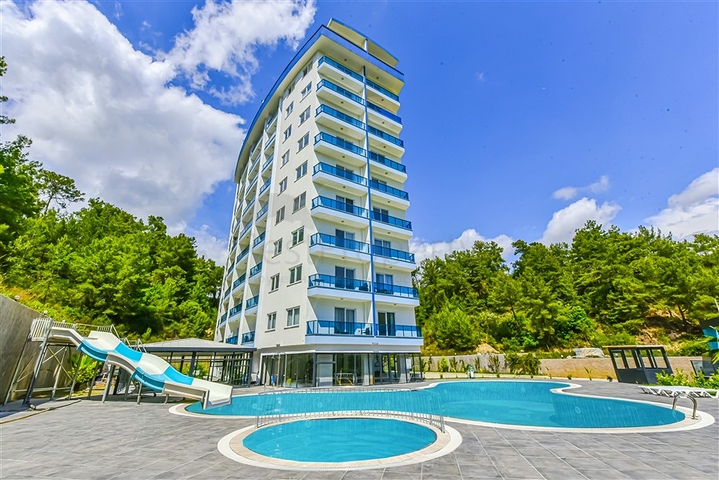 Cozy furnished 1+1 apartment in a modern complex with resort-level infrastructure