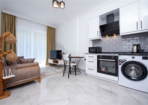 Cozy furnished 1+1 apartment in a modern complex with resort-level infrastructure