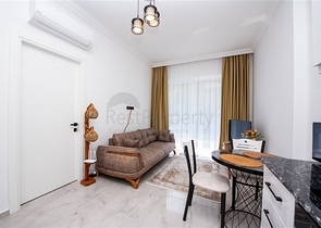 Cozy furnished 1+1 apartment in a modern complex with resort-level infrastructure