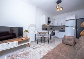 Cozy furnished 1+1 apartment in a modern complex with resort-level infrastructure