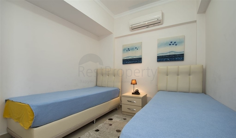 Spacious furnished 2+1 apartment 350 meters from the famous Cleopatra beach