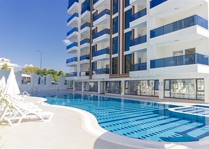 Furnished 1+1 Apartment in Mahmutlar – New 2024 Complex, 600 m Sea