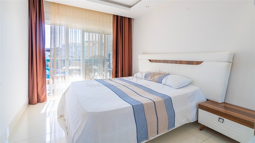 Modern 1+1 apartment in a residential complex with rich infrastructure by the sea