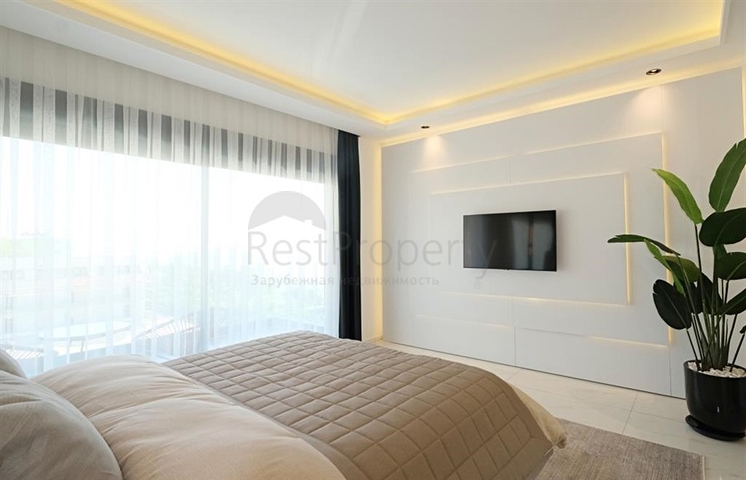 Modern villa with panoramic sea view in Alanya