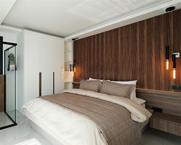 Modern villa with panoramic sea view in Alanya