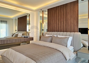 Modern villa with panoramic sea view in Alanya