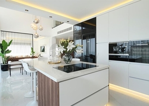 Modern villa with panoramic sea view in Alanya