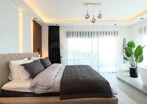 Modern villa with panoramic sea view in Alanya