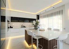 Modern villa with panoramic sea view in Alanya