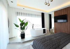 Modern villa with panoramic sea view in Alanya