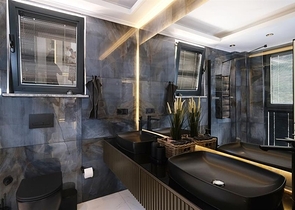 Modern villa with panoramic sea view in Alanya