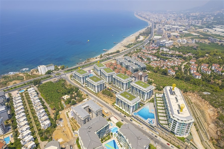 Modern 1+1 apartment with sea view just 100 meters from the beach