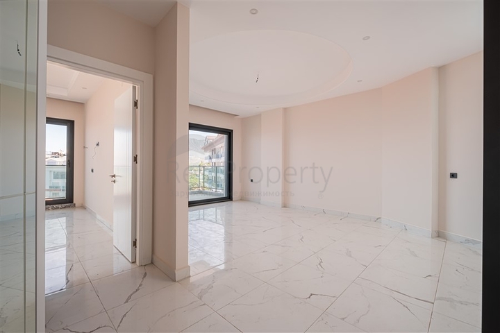 Modern 1+1 apartment with sea view just 100 meters from the beach