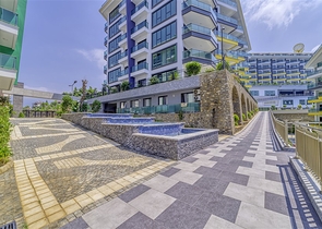 Modern 1+1 apartment with sea view just 100 meters from the beach